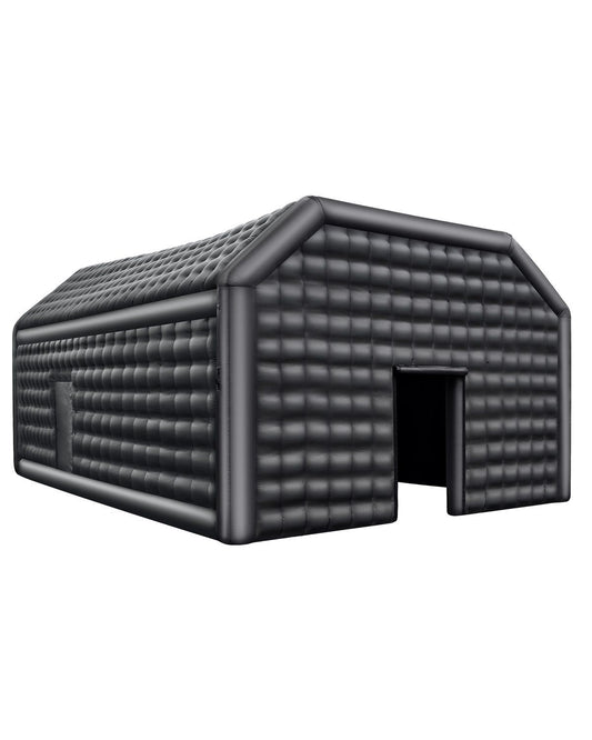 BO Supplies 29.5' x 19.7' x 13.1' Inflatable Nightclub Party Tent, Black, Ideal for Outdoor Events