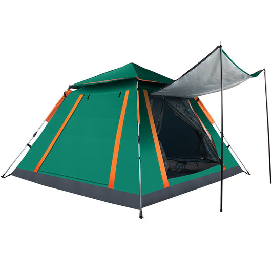 7.1' x 7.1' Camping Tent, 4-5 Person with Mosquito Net and UV Protection